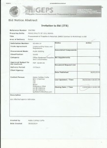 SUPPLIES&MATERIALS bneo re-bid