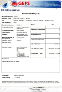 dumptruck re-bid