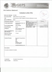 proc of off supplies & electrical mat